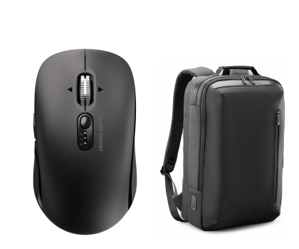 Myszka bezprzewodowa Silver Monkey Mobile Plus + Business Backpack 15,6"